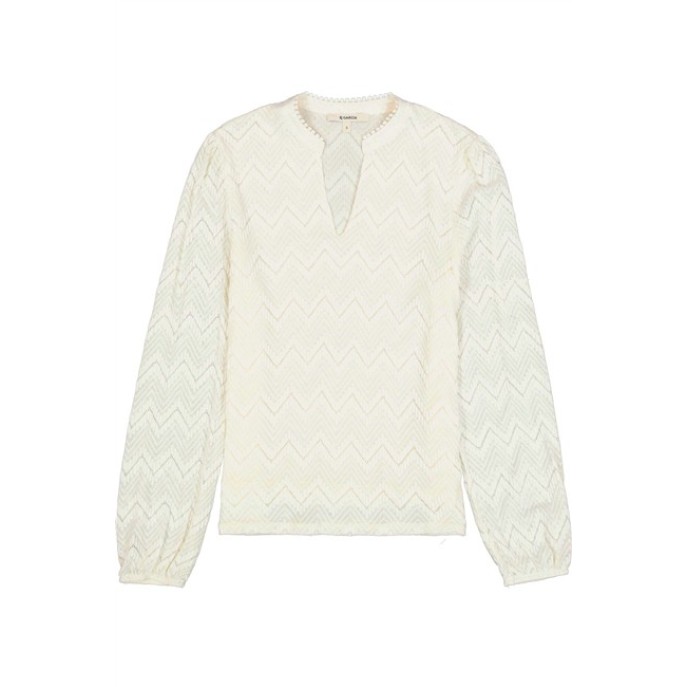 Garcia shirt N260234 Zigzag Off white